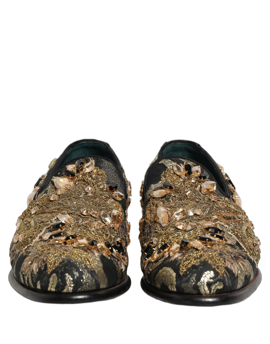 Dolce & Gabbana Black Slip On Loafers for Men detail view