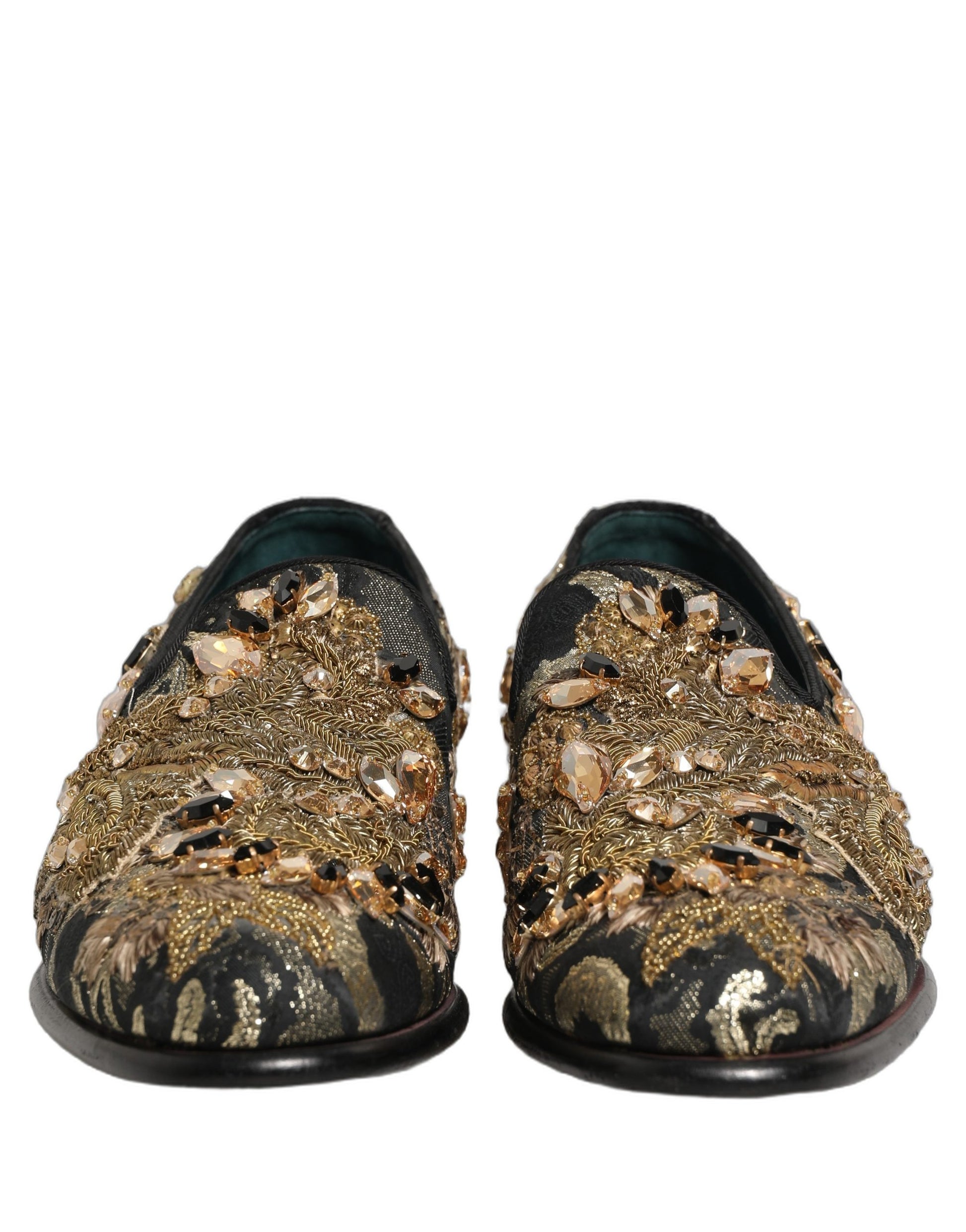 Dolce & Gabbana Black Slip On Loafers for Men detail view