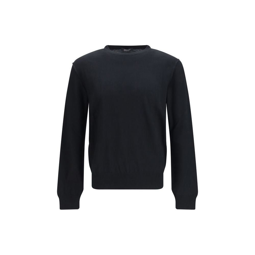 Aragona Cashmere Black Sweatshirt for Men