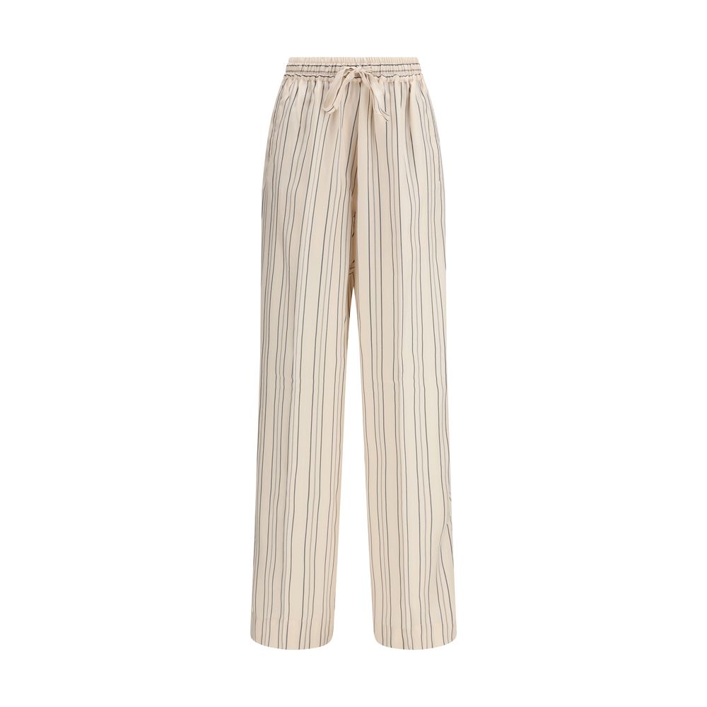 Umit Benan Multicolor Silk Casual Pants