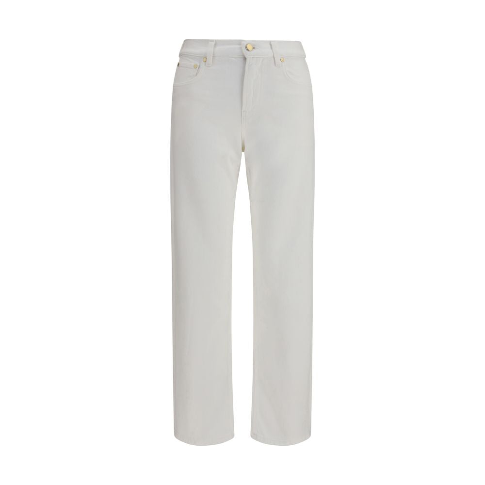 Jean slim en coton blanc Umit Benan