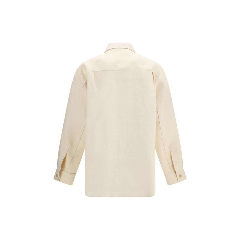 Chemise en lin beige Umit Benan