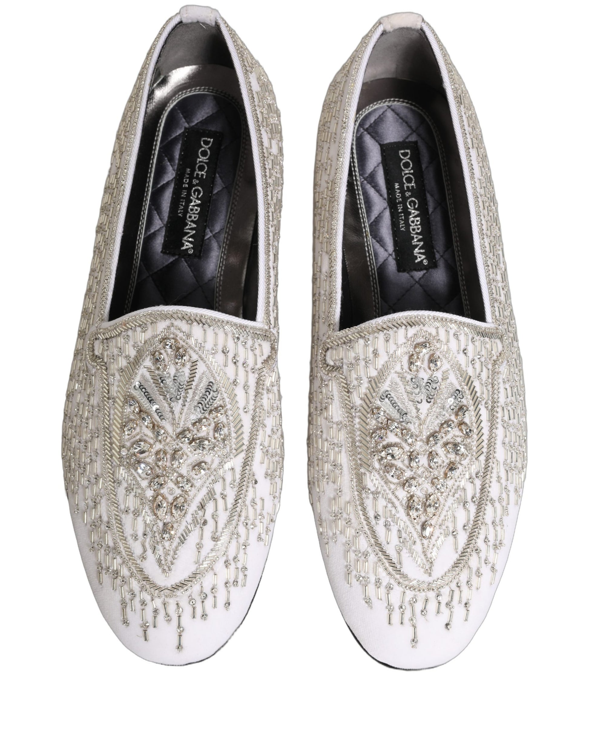 Dolce & Gabbana White Slip On Loafers for Men additional view