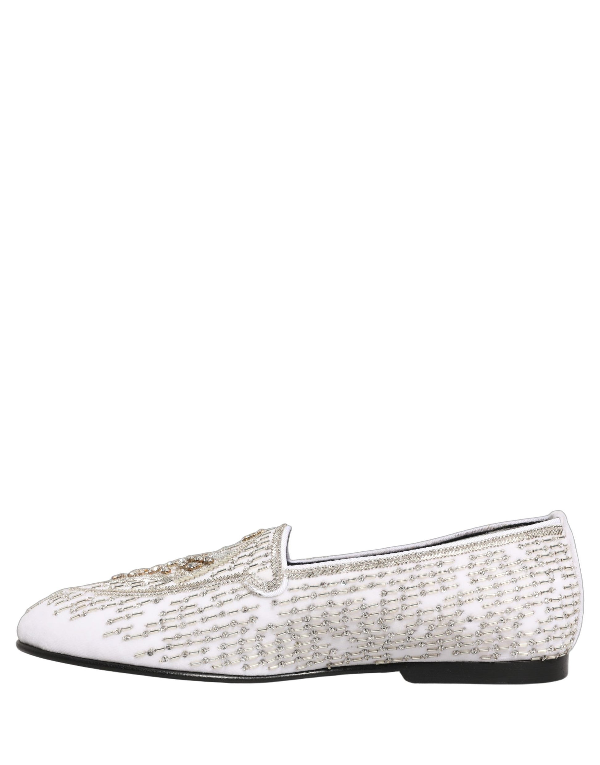 Dolce & Gabbana White Slip On Loafers for Men additional view