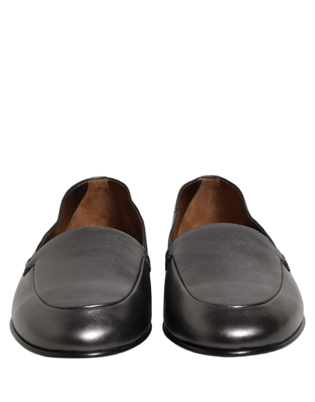 Dolce & Gabbana Silver Slip On Loafers for Men detail view