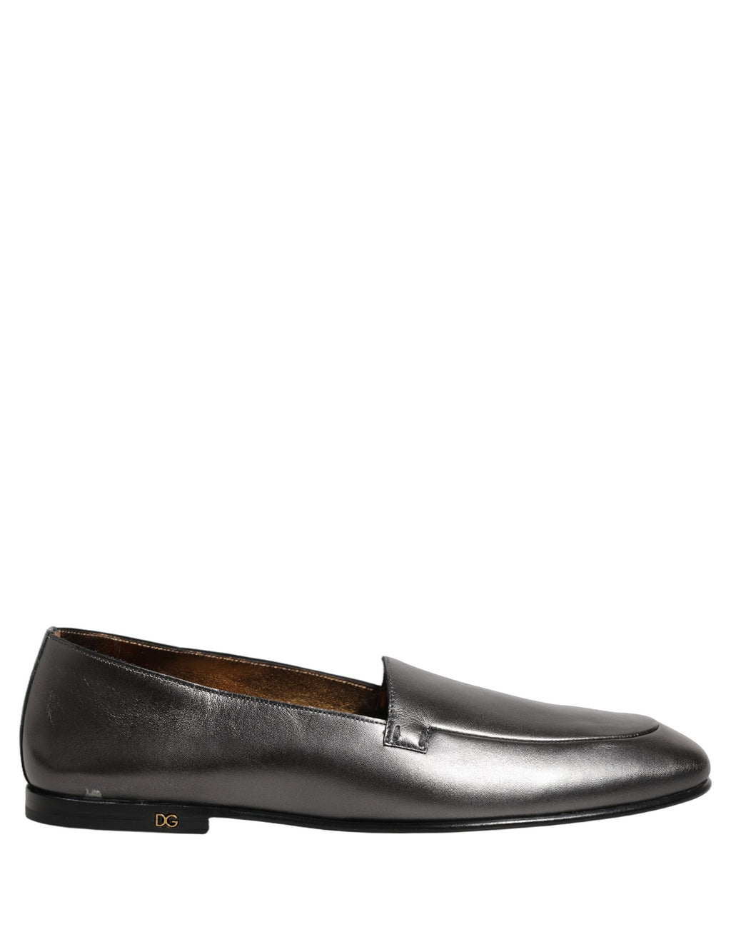 Dolce & Gabbana Silver Slip On Loafers for Men alternate view