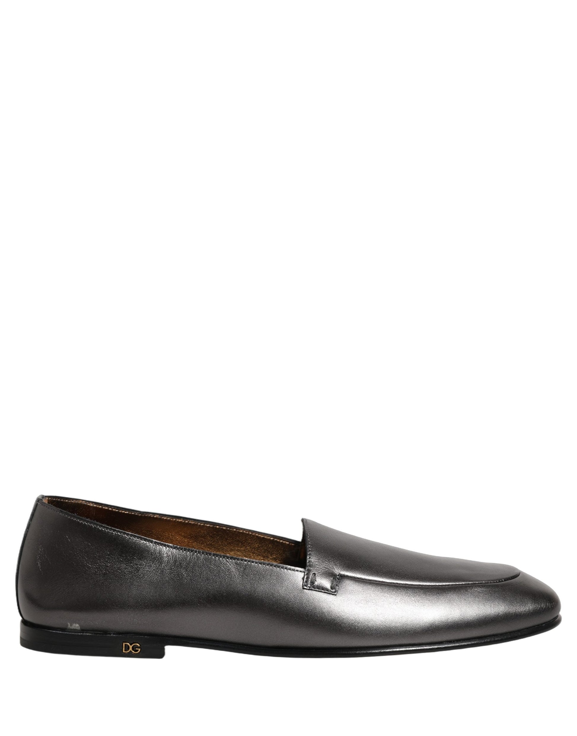 Dolce & Gabbana Silver Slip On Loafers for Men alternate view