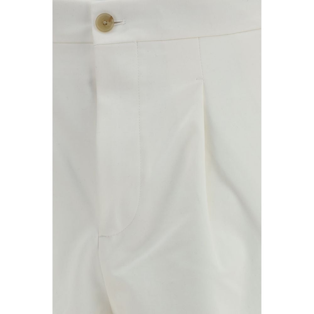 Umit Benan White Casual Pants for Men detail view