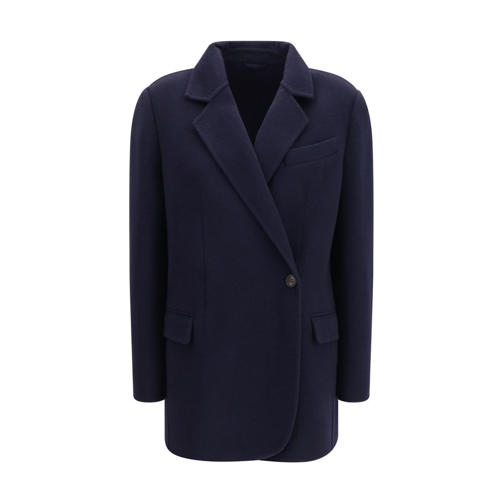 Brunello Cucinelli Blue Full Length Jacket for Women
