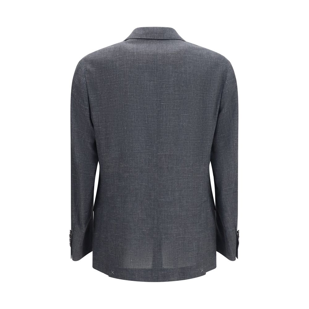 Brunello Cucinelli Grey Blazer for Men alternate view