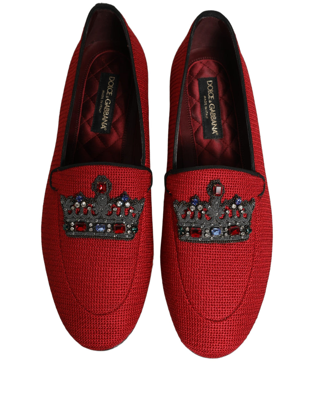 Dolce & Gabbana Red Slip On Loafers for Men additional view