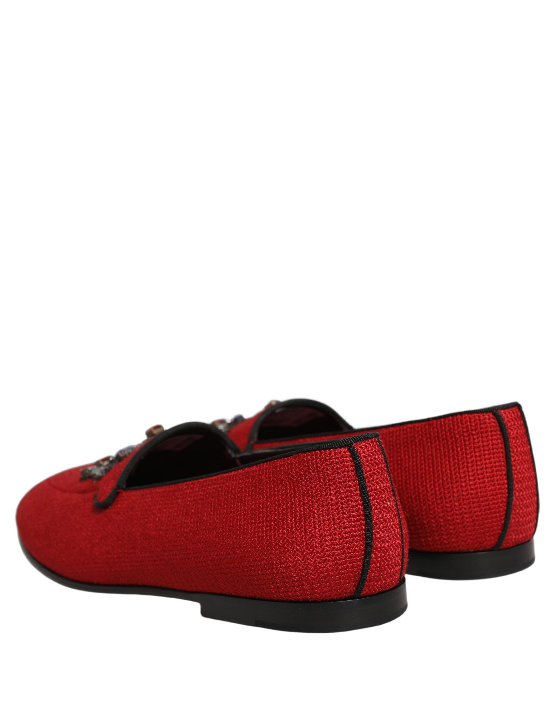 Dolce & Gabbana Red Slip On Loafers for Men additional view