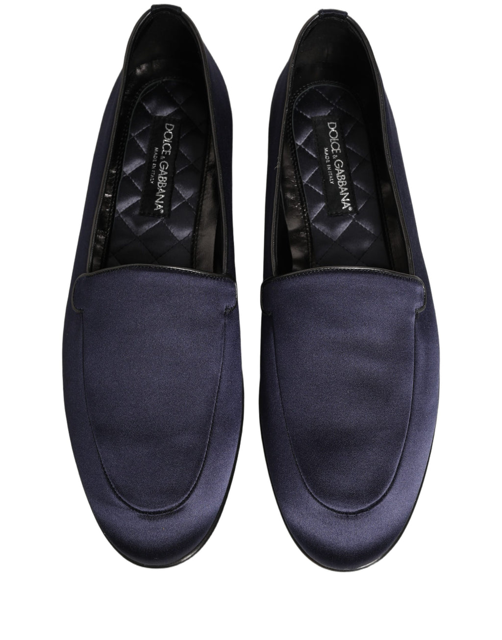 Dolce & Gabbana Blue Slip On Loafers for Men side view