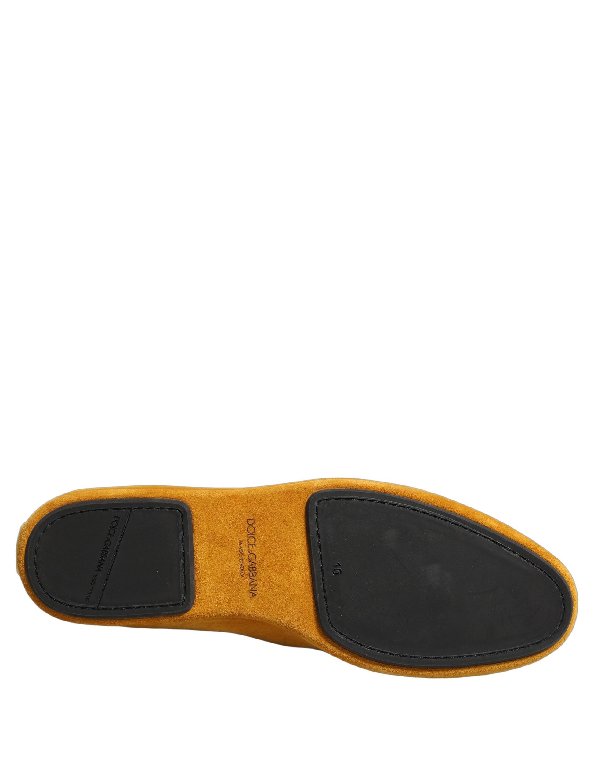 Dolce & Gabbana Yellow Slip On Loafers for Men additional view
