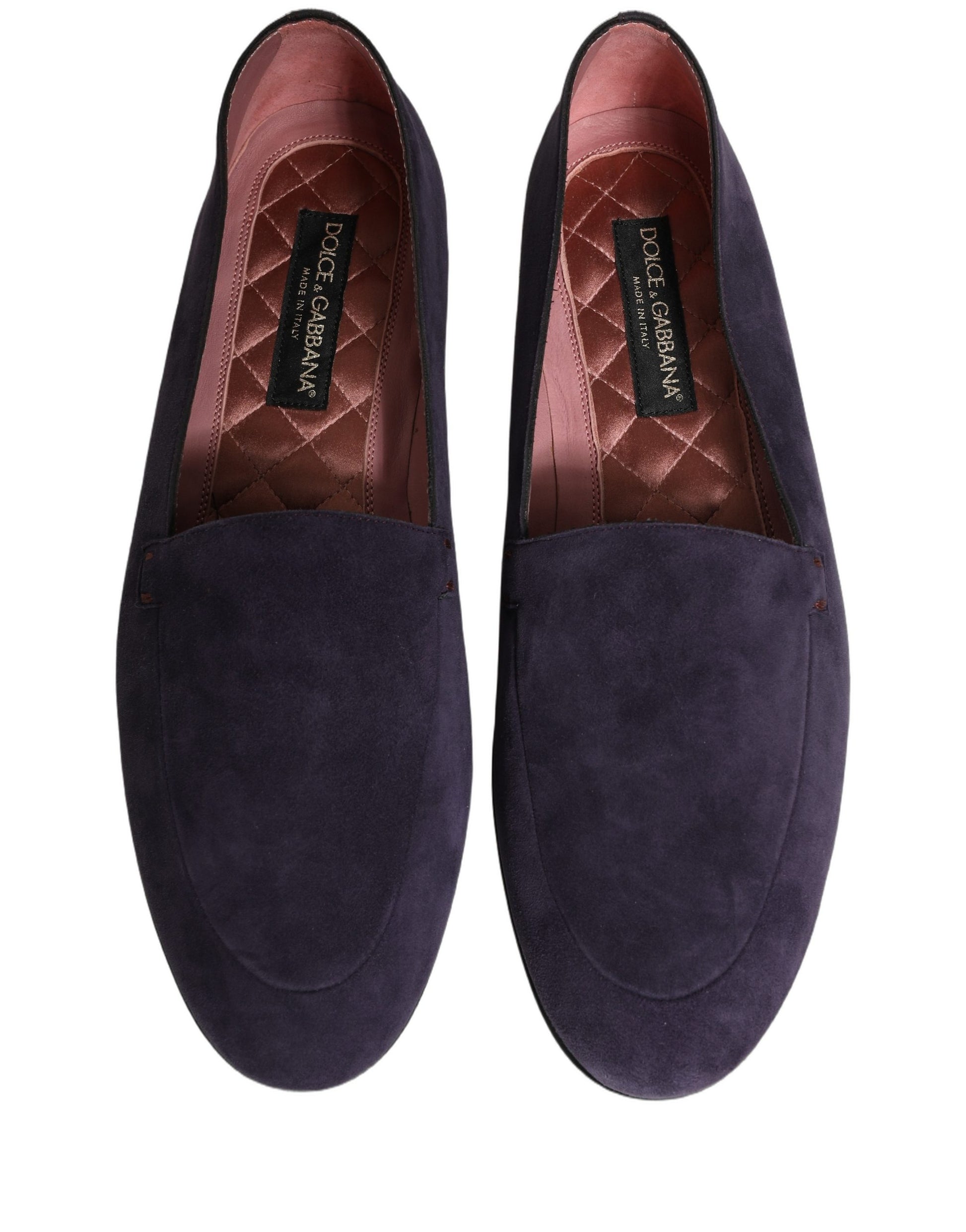 Dolce & Gabbana Purple Slip On Loafers for Men side view