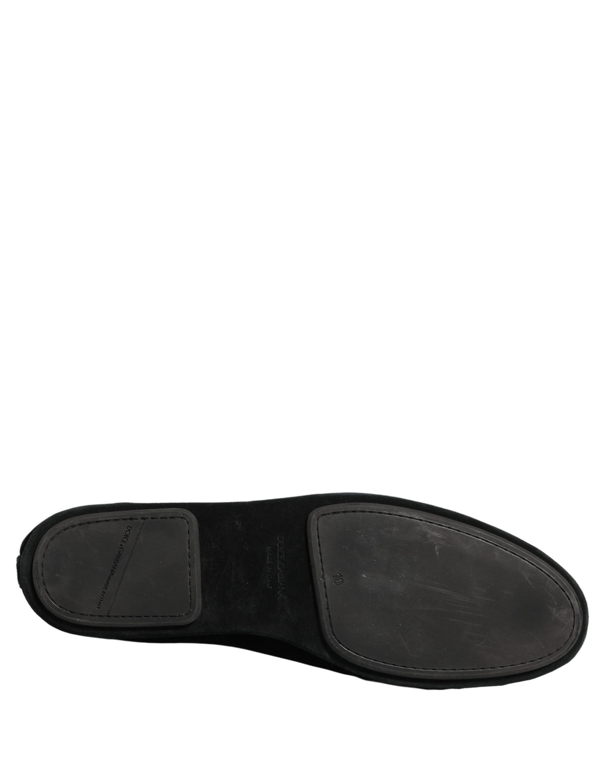 Dolce & Gabbana Schwarze Crown Embellished Loafer Schuhe