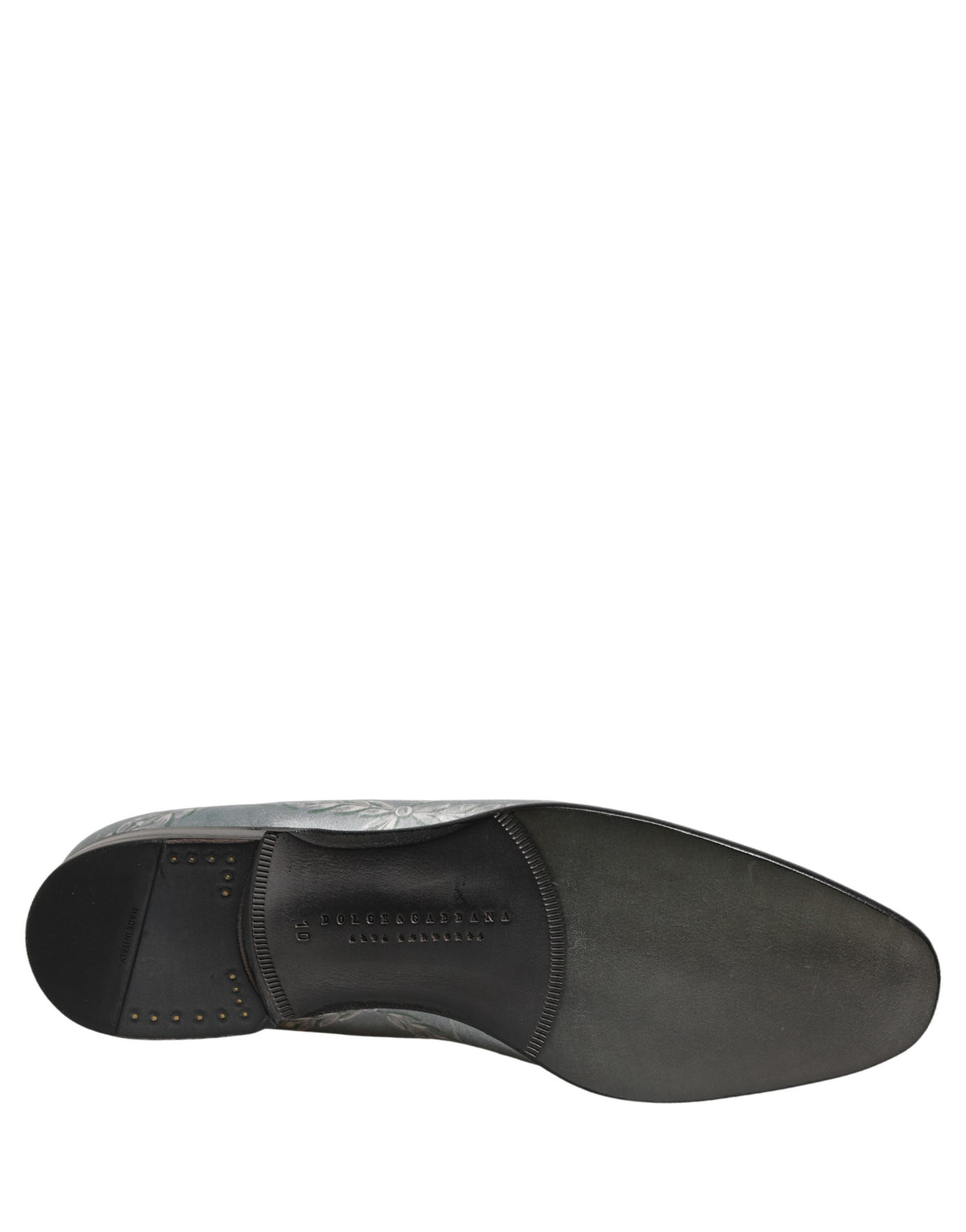 Dolce & Gabbana Graue Samt-Loafer für Herren mit barockem Engelmotiv