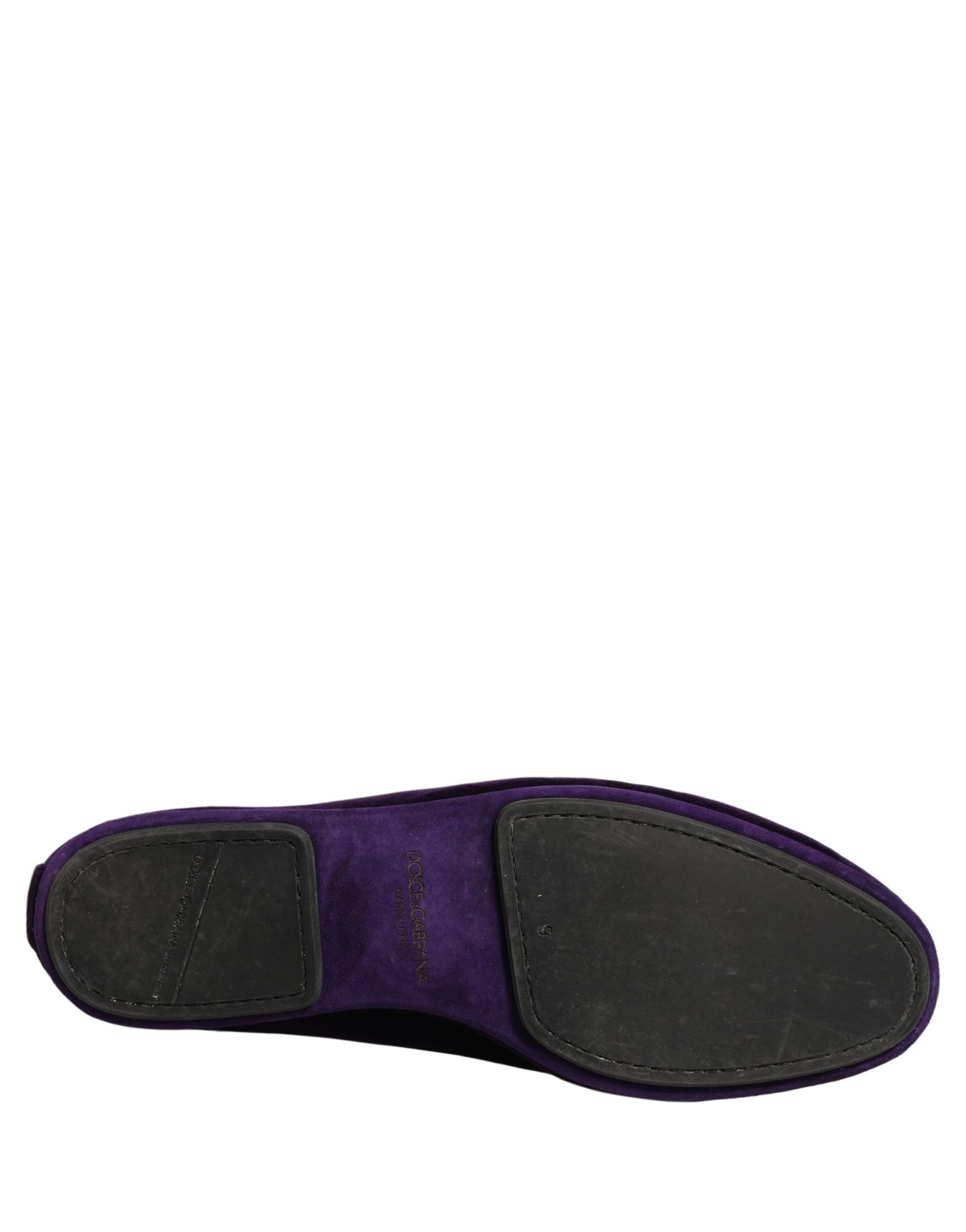 Dolce & Gabbana Purple Slip On Loafers for Men additional view