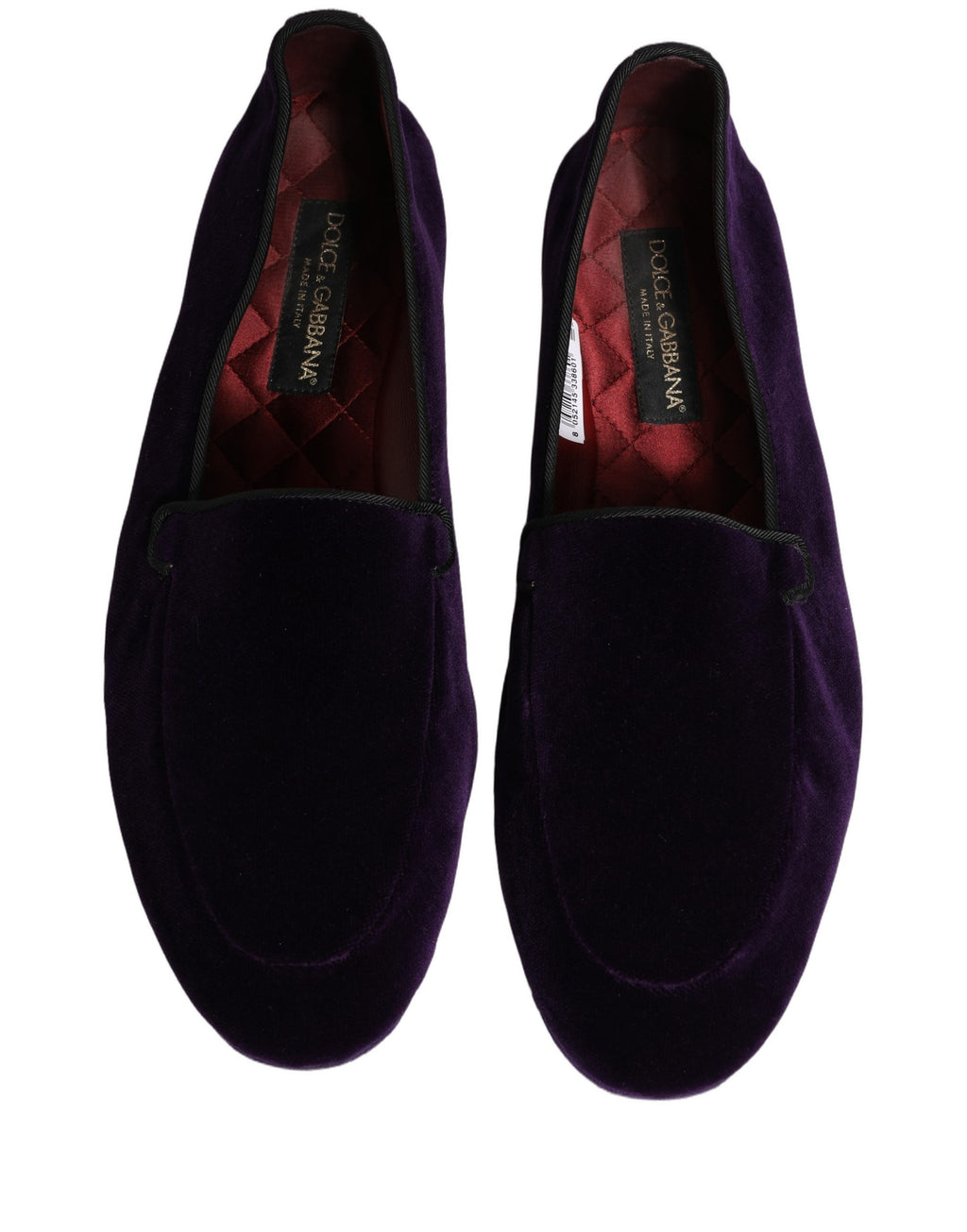 Dolce & Gabbana Purple Slip On Loafers for Men detail view
