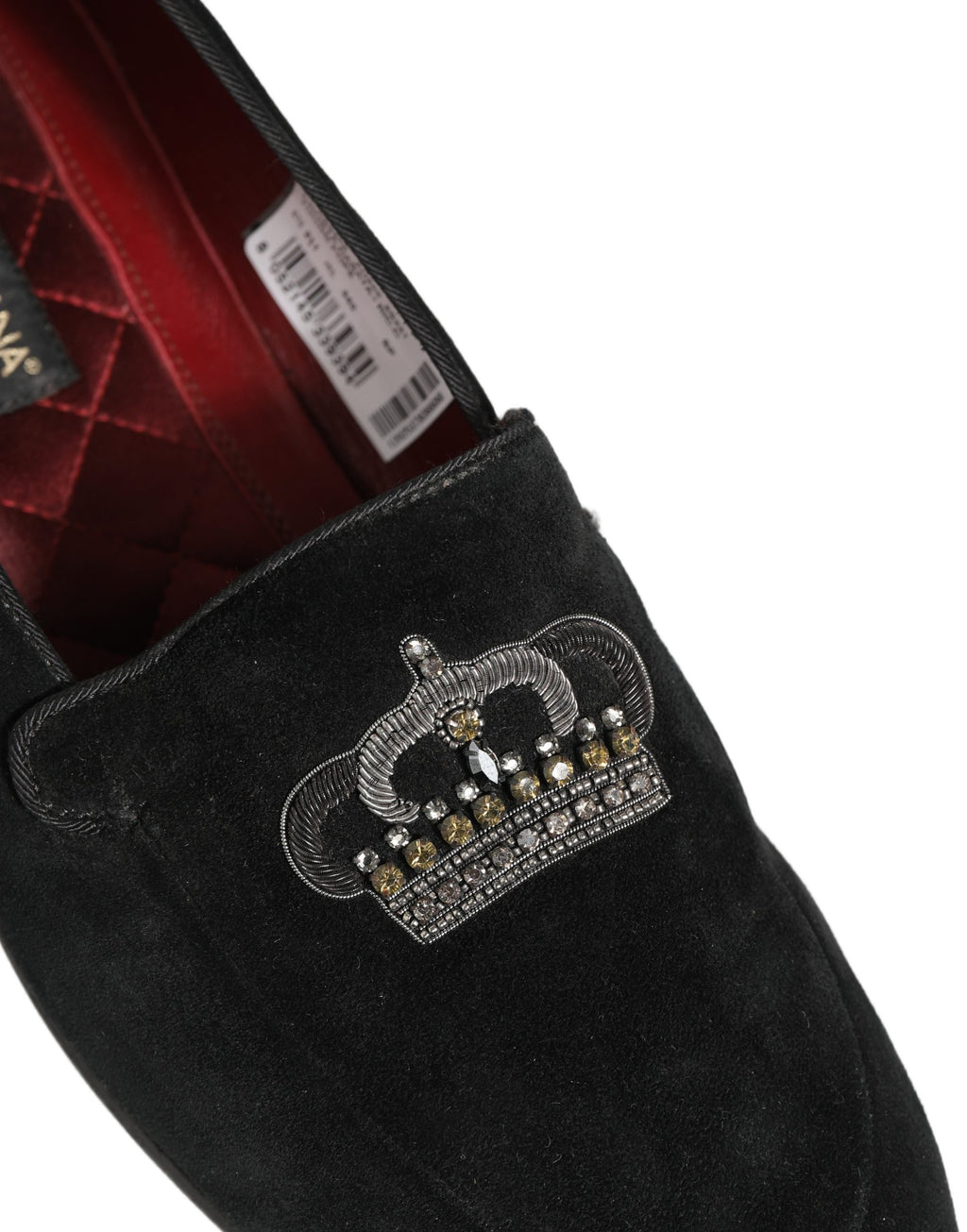 Dolce & Gabbana Black Slip On Loafers for Men detail view