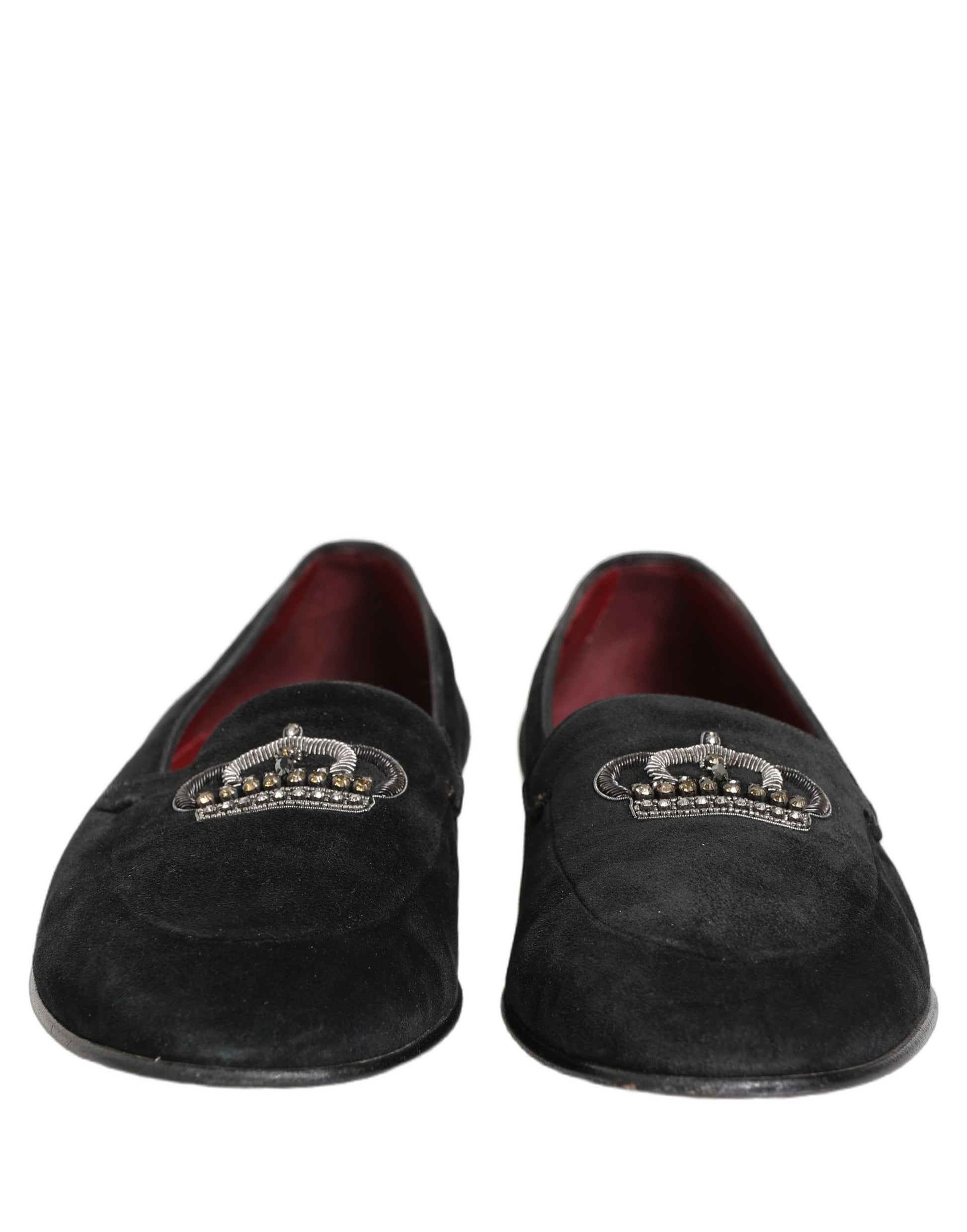 Dolce & Gabbana Black Slip On Loafers for Men side view