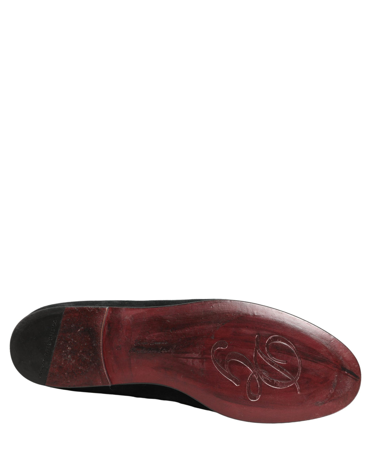 Dolce & Gabbana Schwarze Crown Embellished Loafer Schuhe