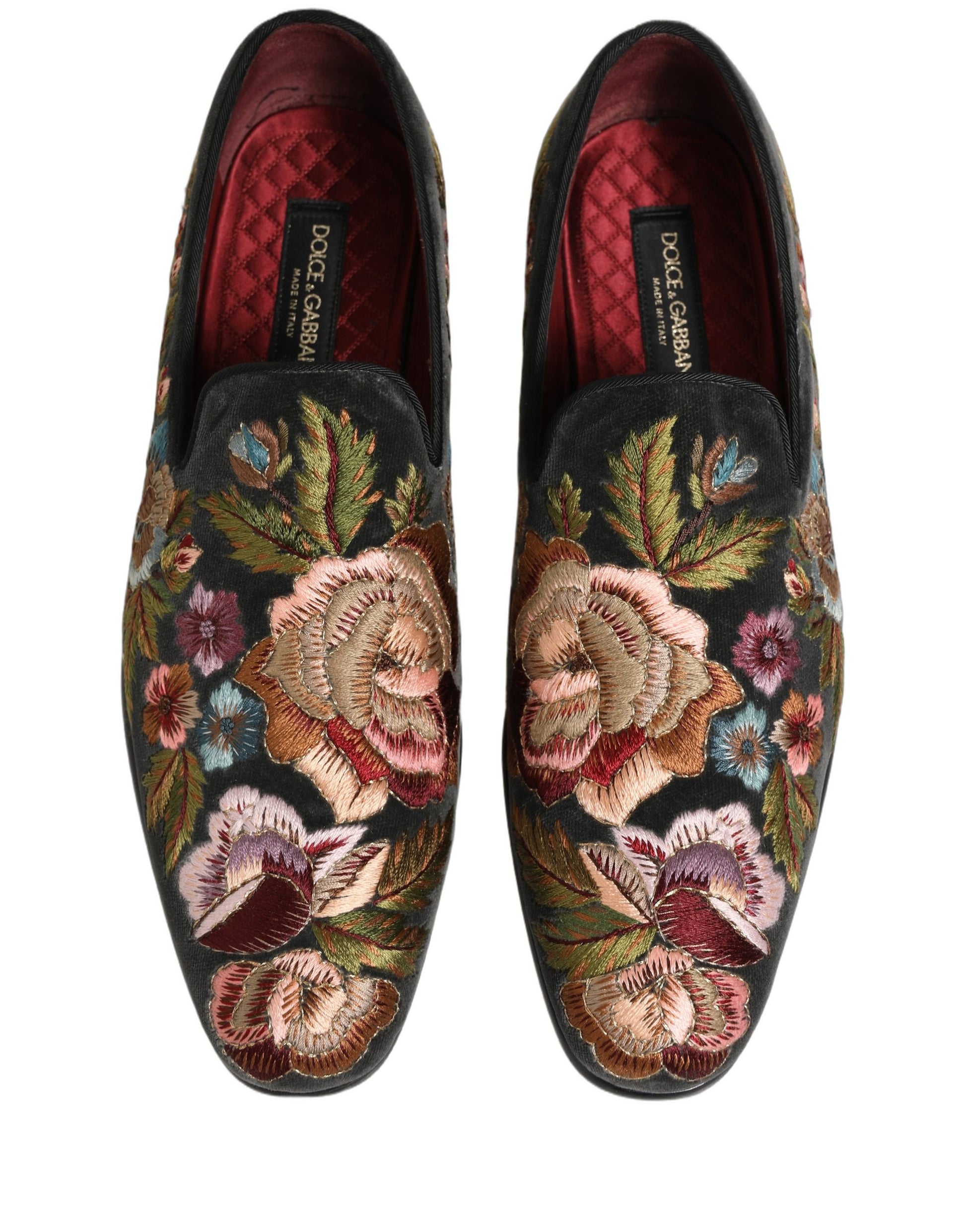 Dolce & Gabbana Black Slip On Loafers for Men side view