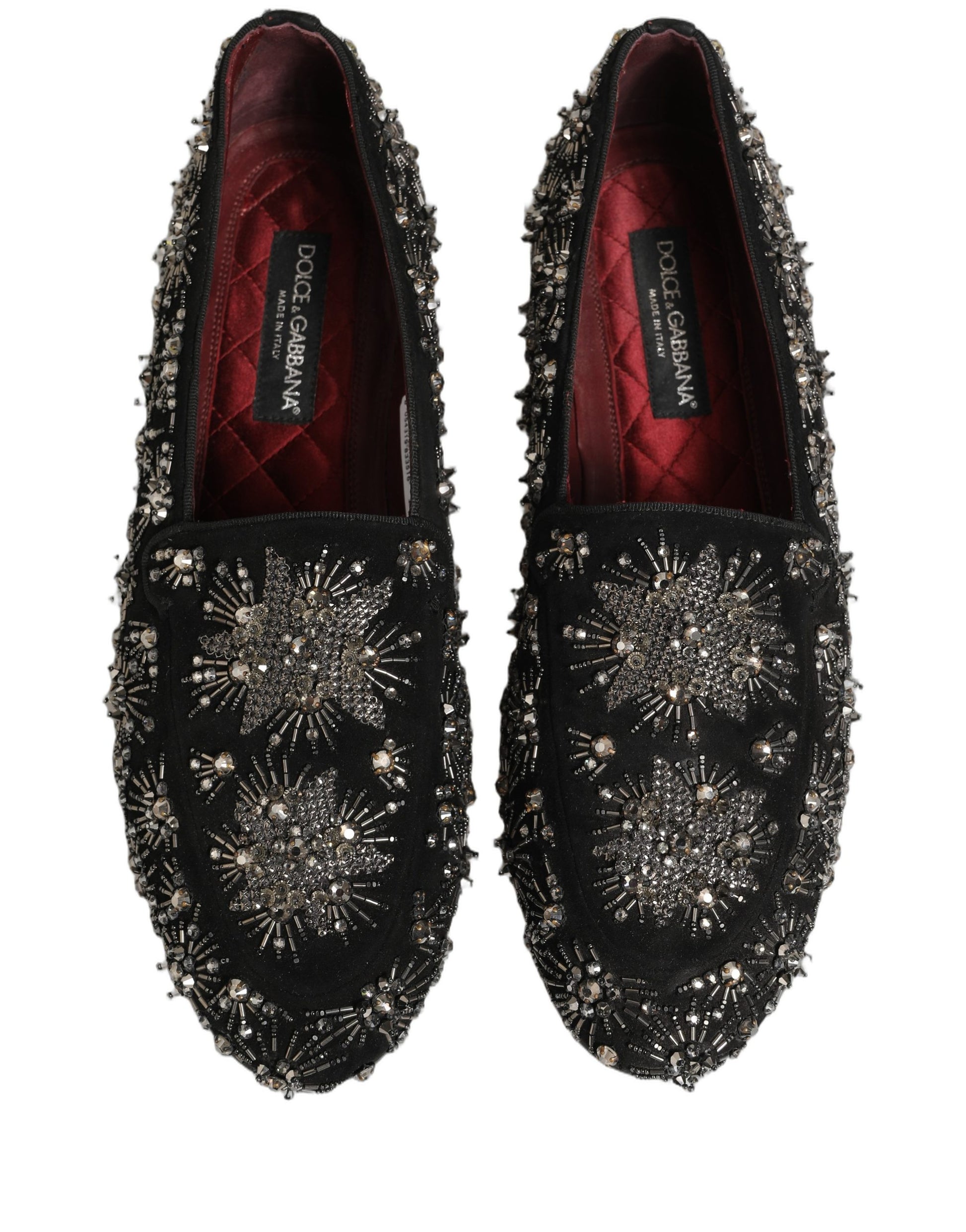 Dolce & Gabbana Black Slip On Loafers for Men detail view
