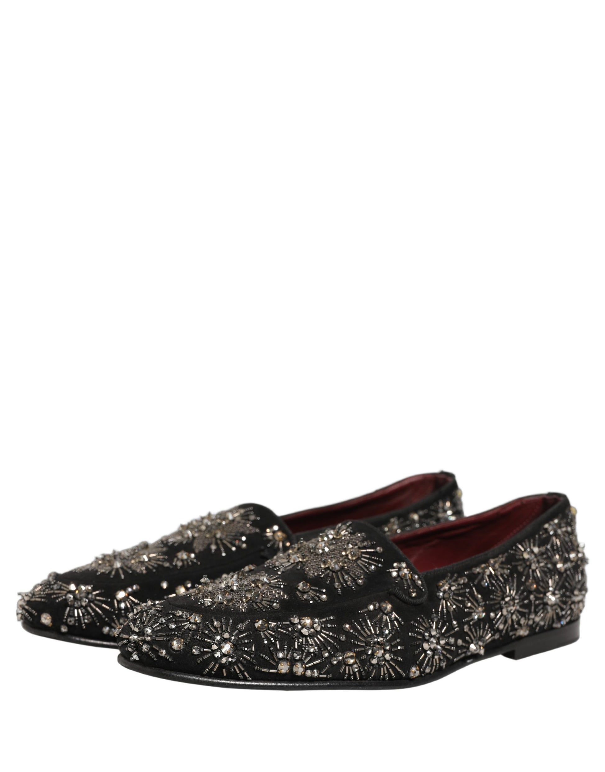 Dolce & Gabbana Black Slip On Loafers for Men side view