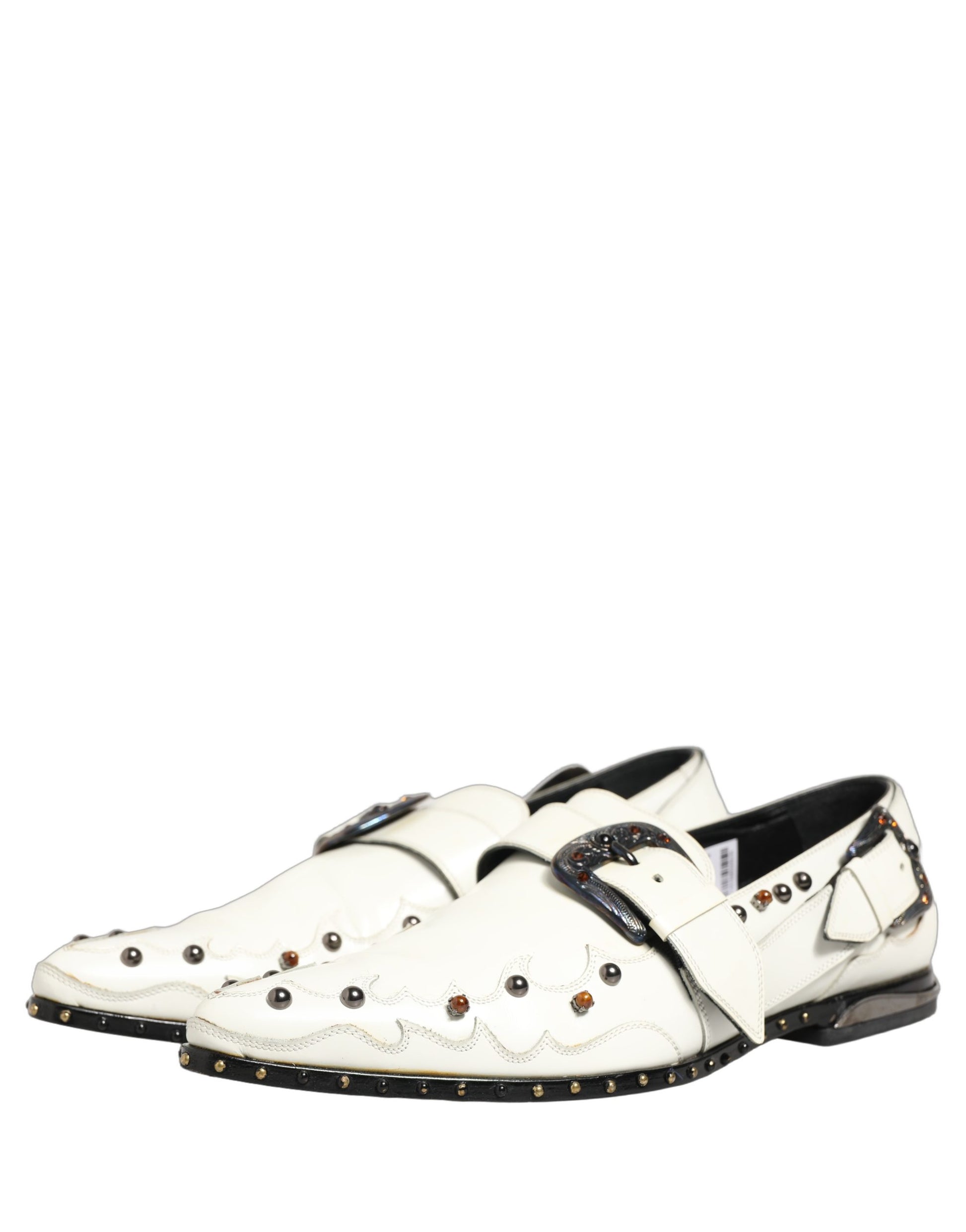 Dolce & Gabbana White Slip On Loafers for Men additional view