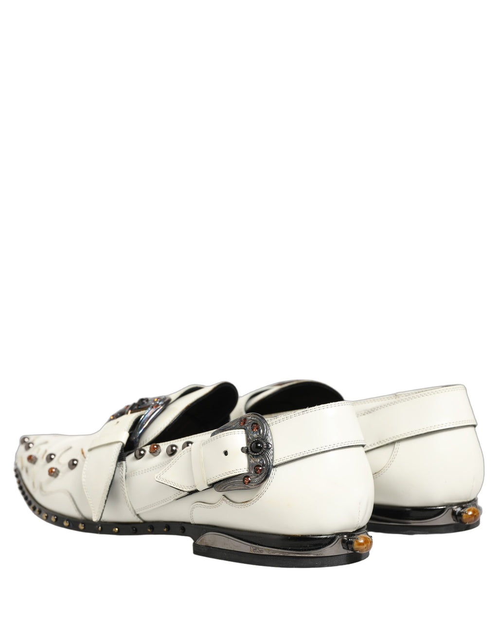 Dolce & Gabbana White Slip On Loafers for Men additional view