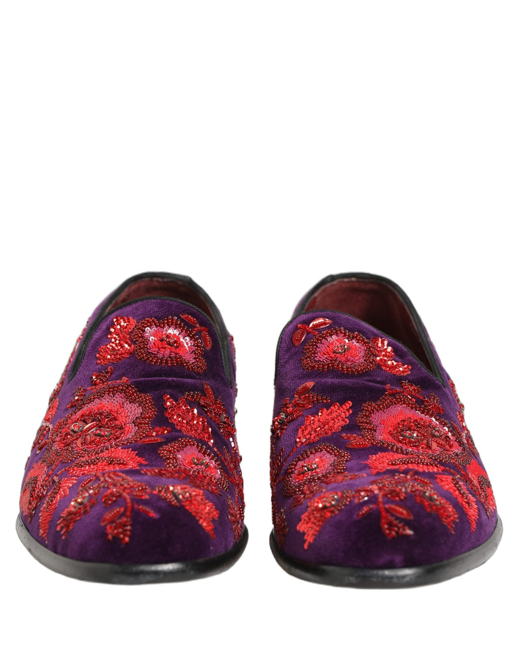 Dolce & Gabbana Purple Slip On Loafers for Men detail view