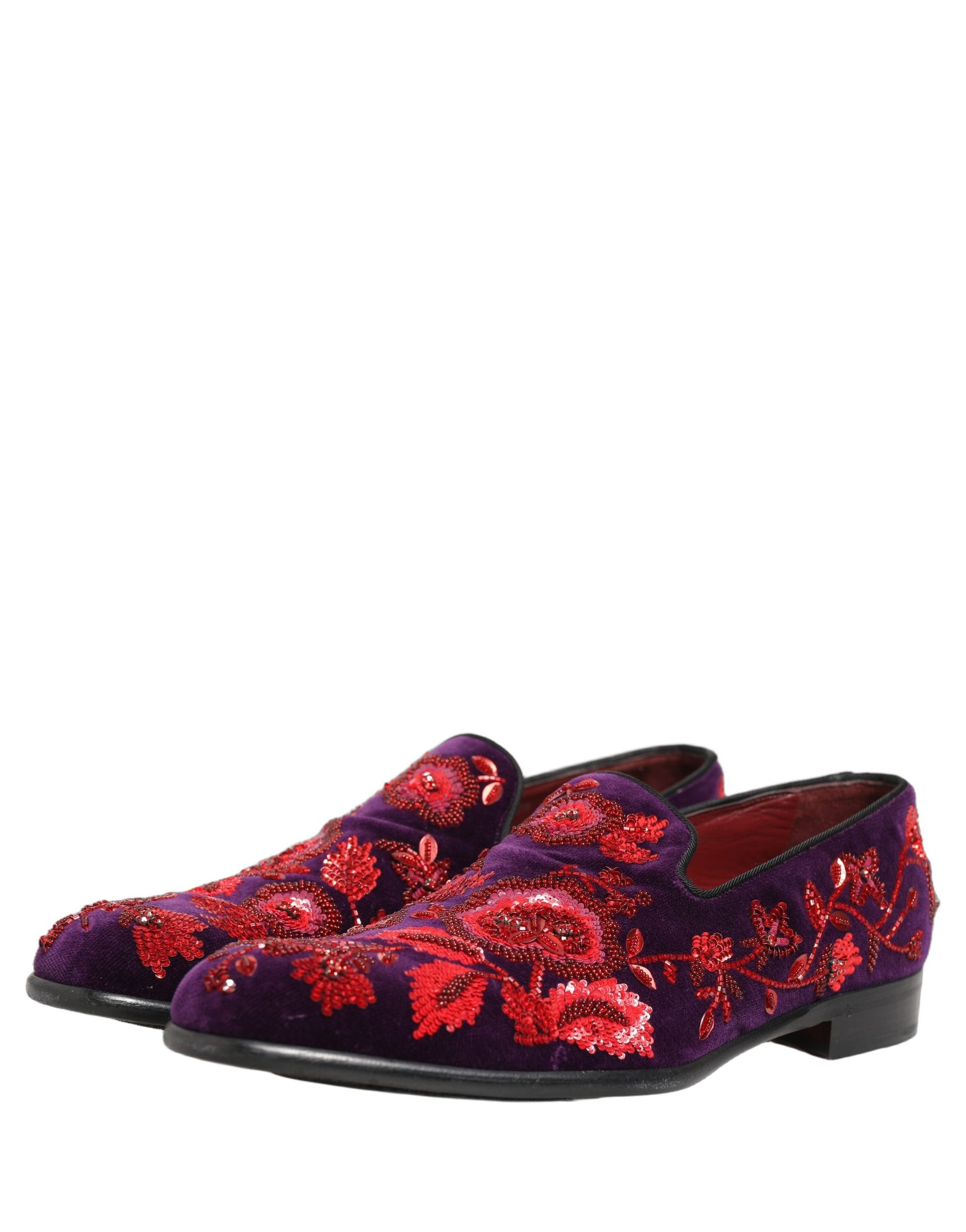 Dolce & Gabbana Purple Slip On Loafers for Men additional view