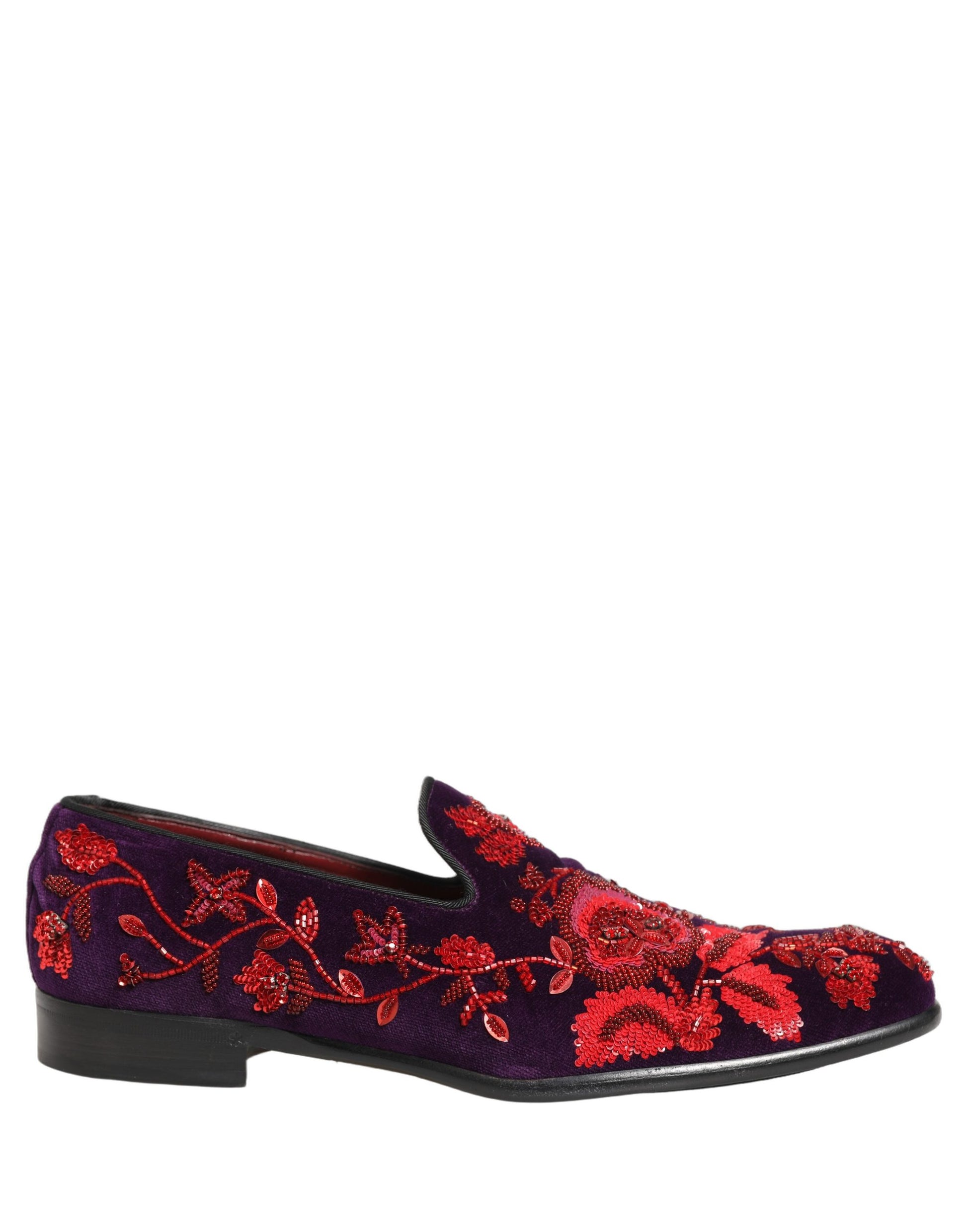 Dolce & Gabbana Purple Slip On Loafers for Men alternate view