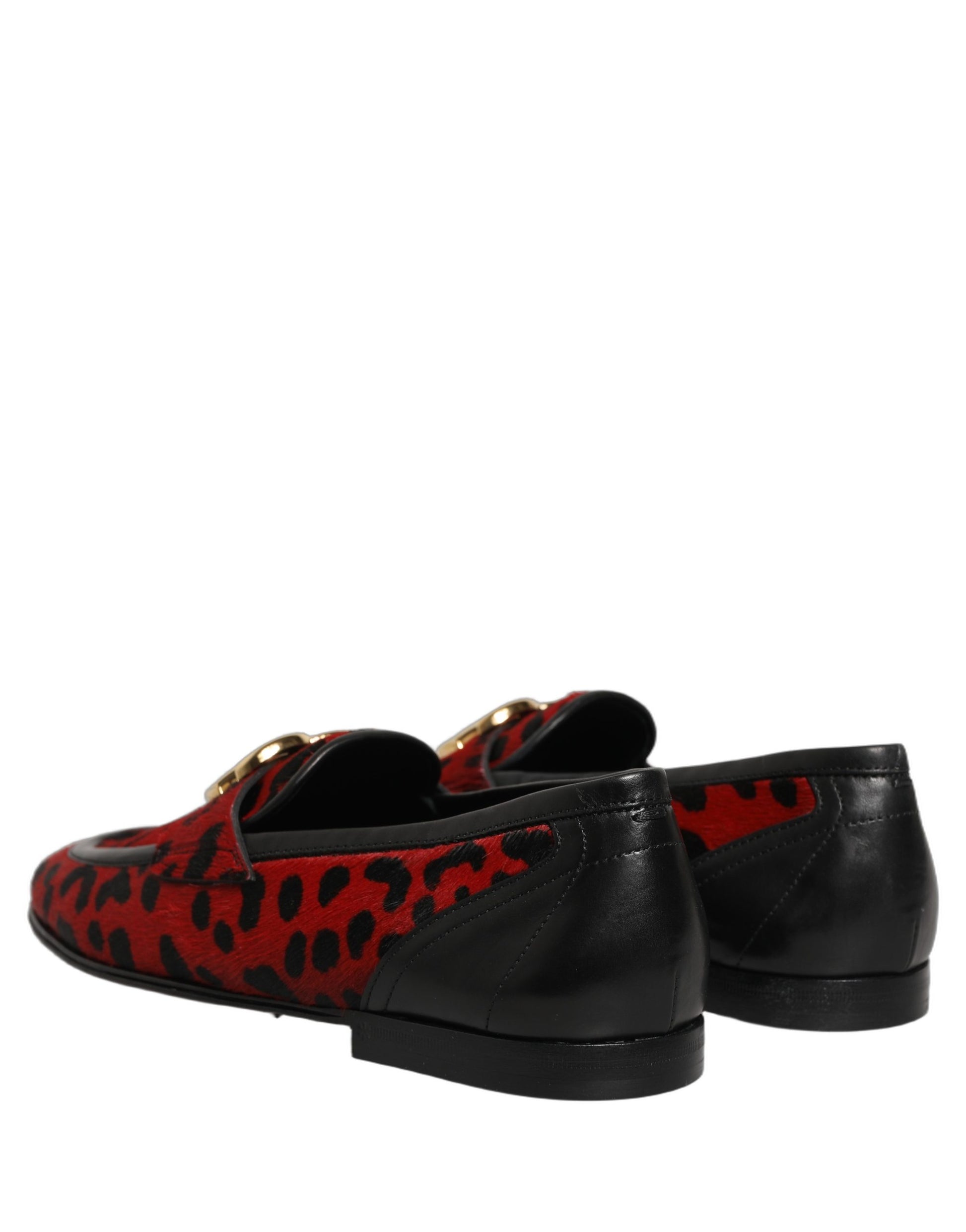 Dolce & Gabbana Red Slip On Loafers for Men additional view