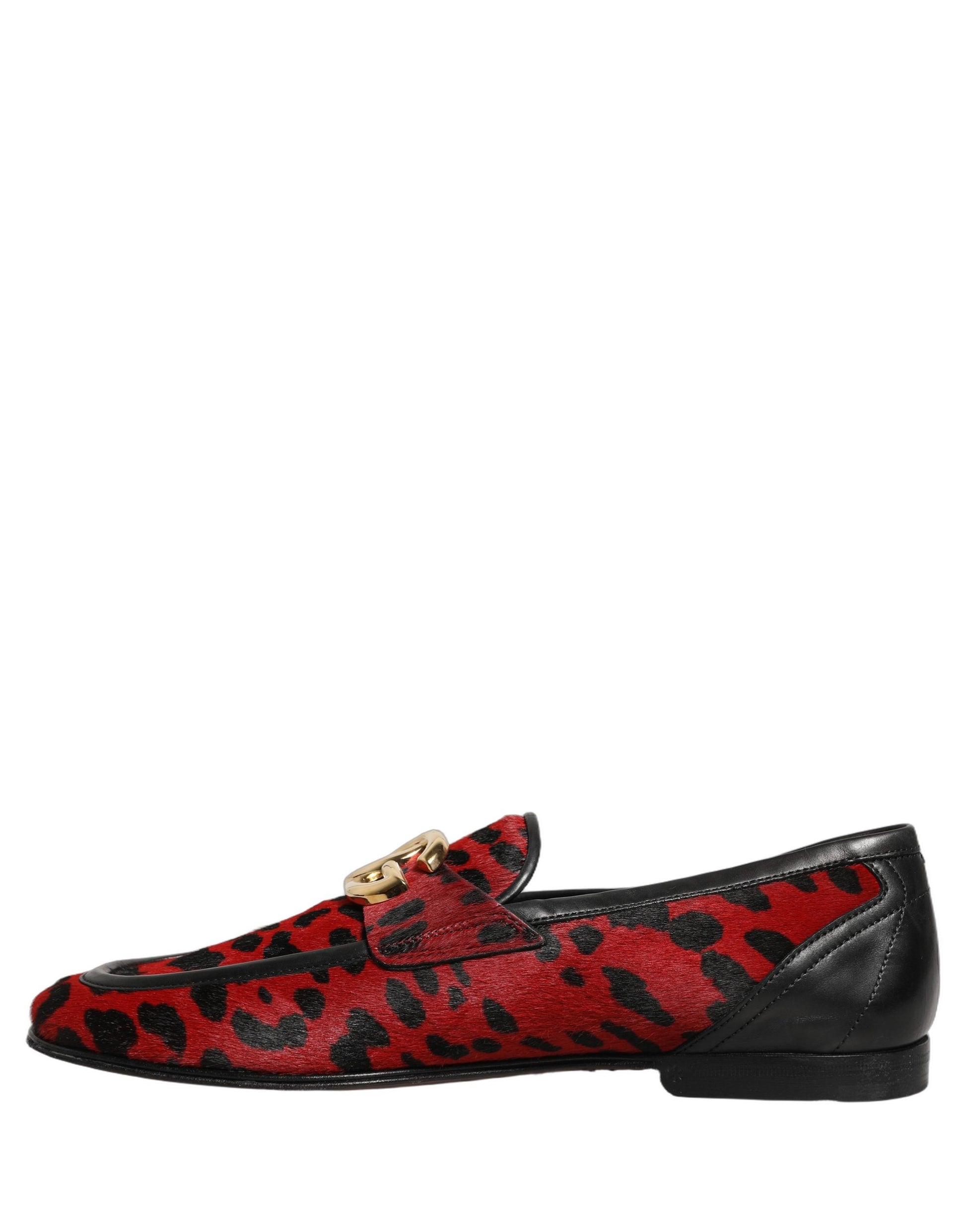 Dolce & Gabbana Red Slip On Loafers for Men additional view