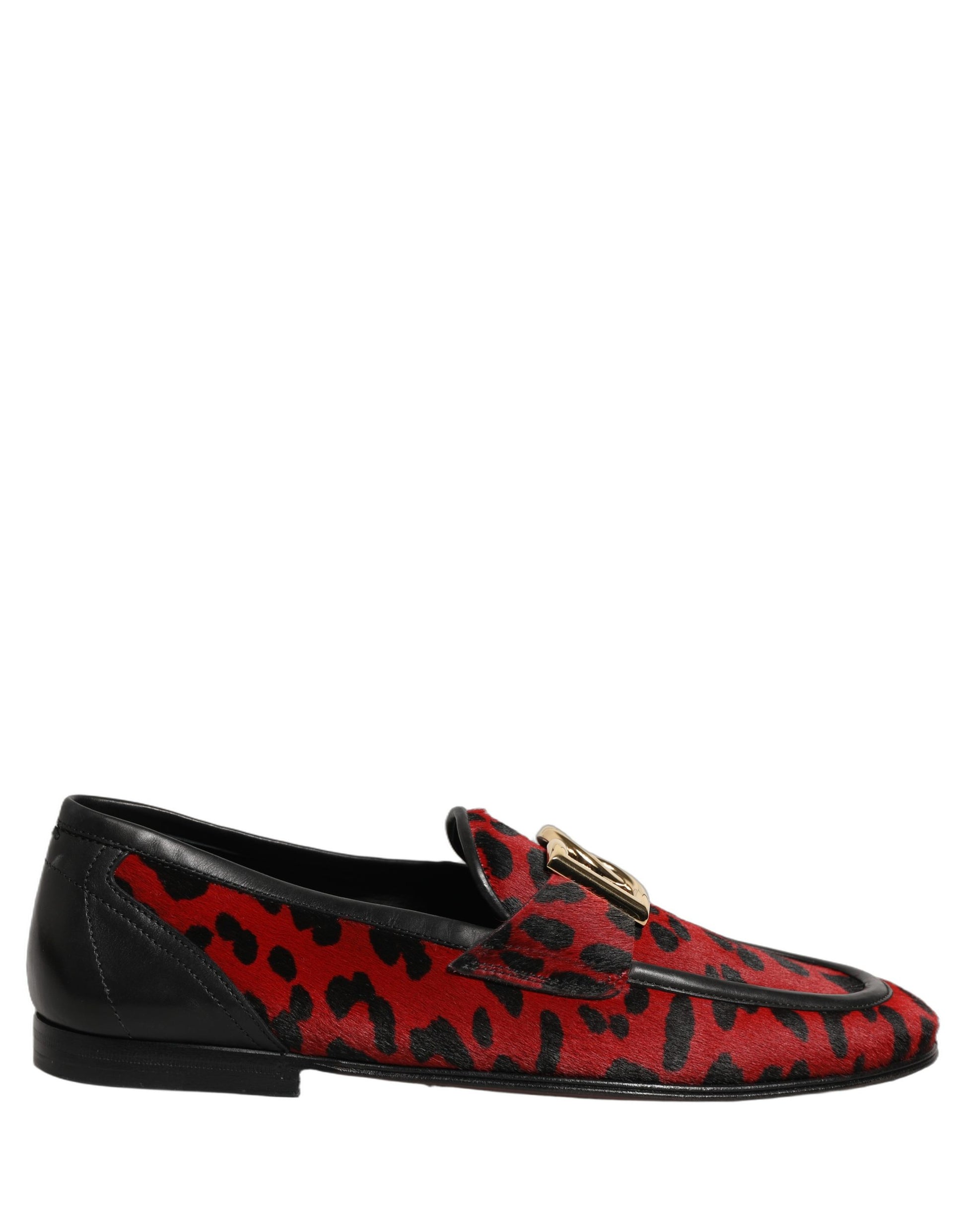 Dolce & Gabbana Red Slip On Loafers for Men