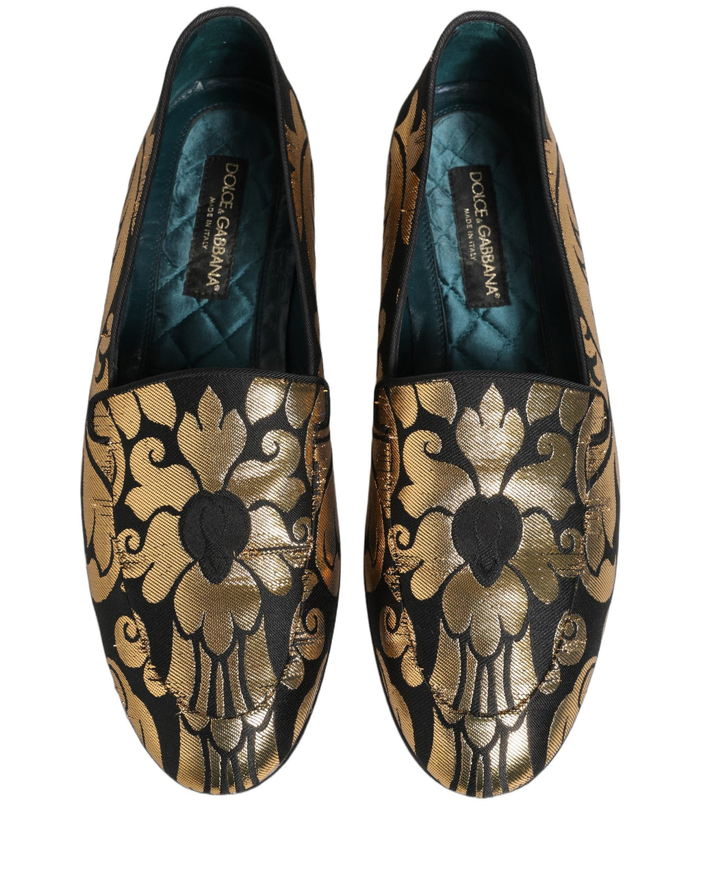 Dolce & Gabbana Black Slip On Loafers for Men side view