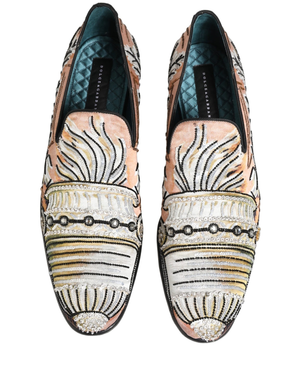 Dolce & Gabbana Multicolor Slip On Loafers for Men side view