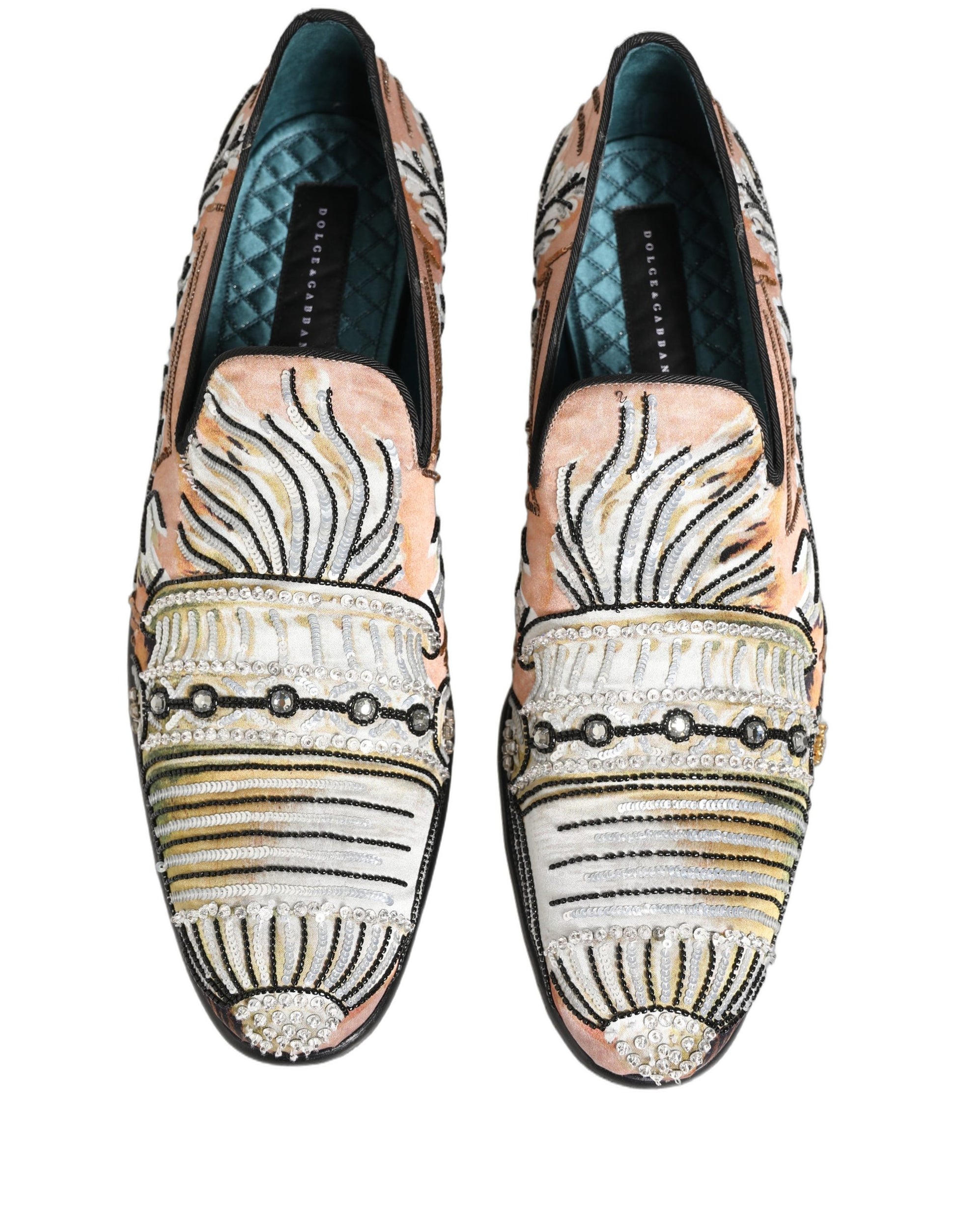 Dolce & Gabbana Multicolor Slip On Loafers for Men side view