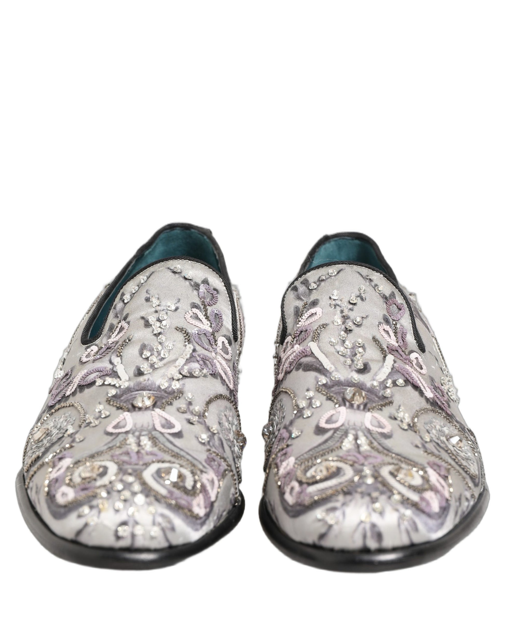 Dolce & Gabbana White Slip On Loafers for Men detail view