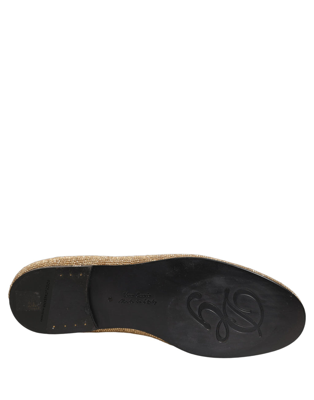 Dolce & Gabbana Gold Slip On Loafers for Men additional view
