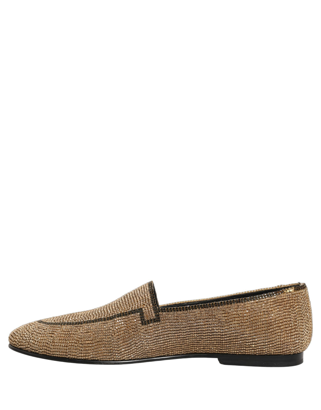 Dolce & Gabbana Gold Slip On Loafers for Men additional view
