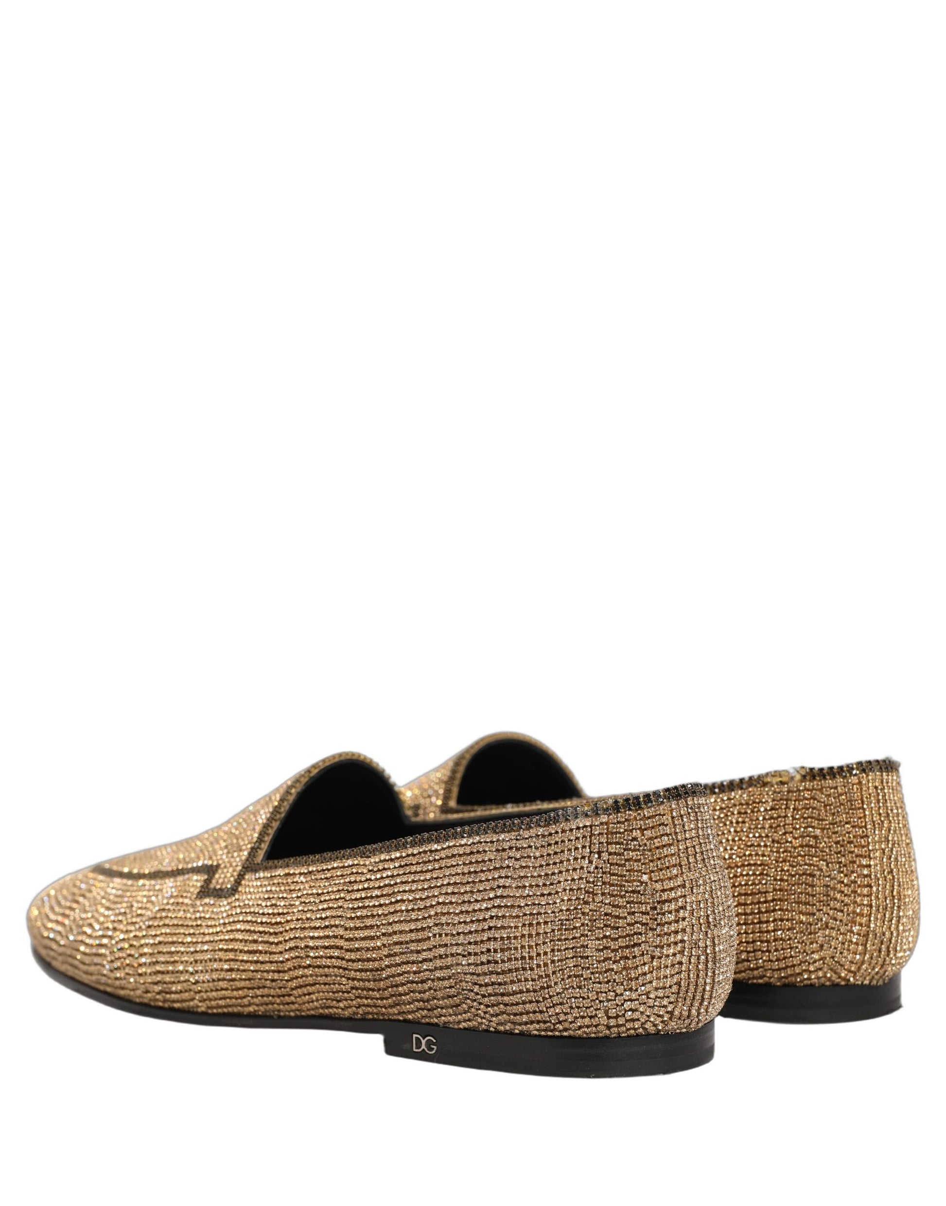 Dolce & Gabbana Gold Slip On Loafers for Men additional view