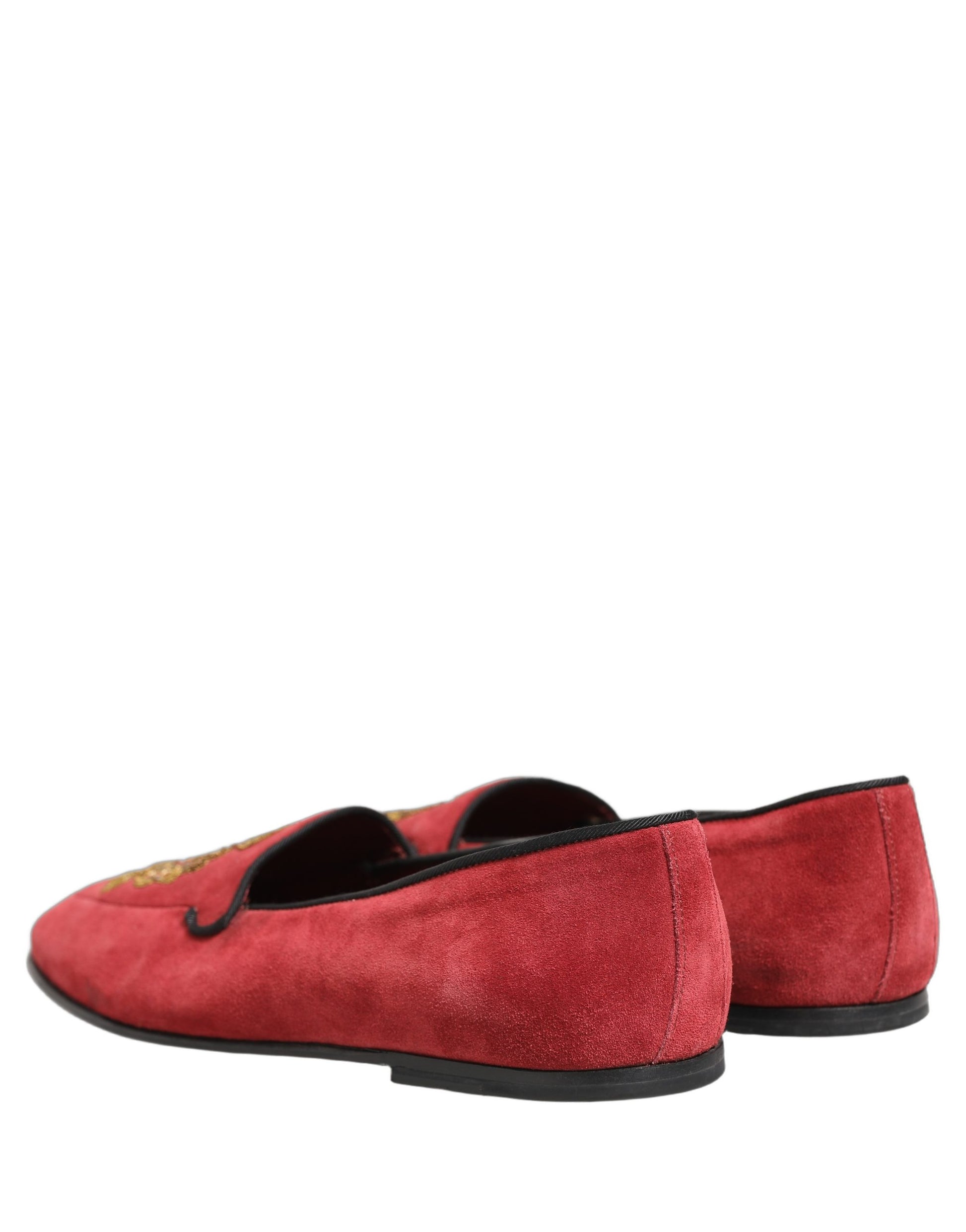 Dolce & Gabbana Red Slip On Loafers for Men additional view