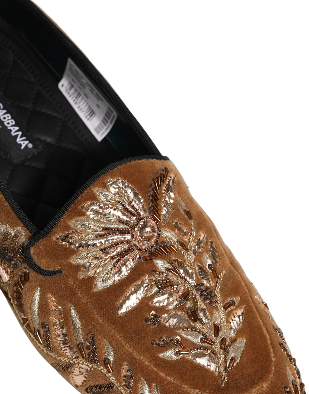 Dolce & Gabbana Brown Slip On Loafers for Men detail view