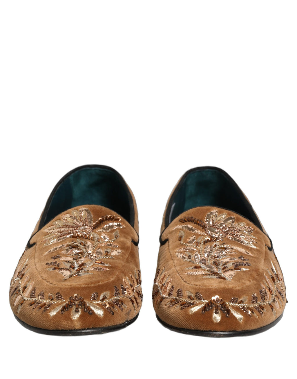 Dolce & Gabbana Brown Slip On Loafers for Men side view