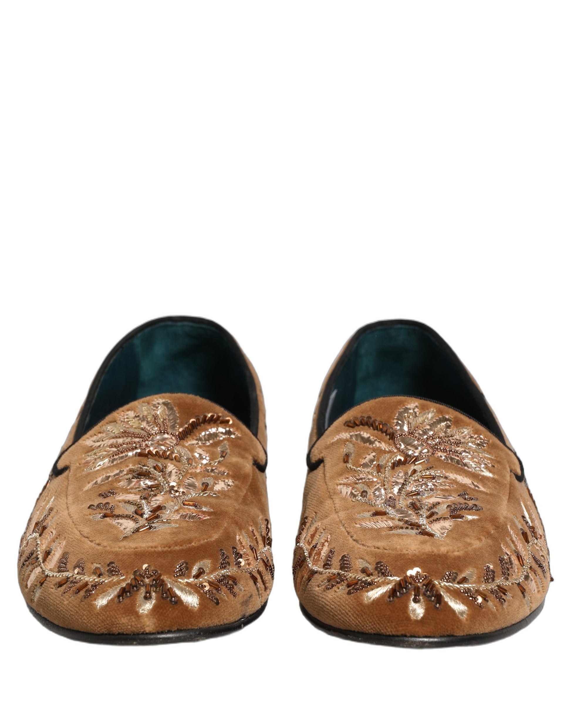 Dolce & Gabbana Brown Slip On Loafers for Men side view