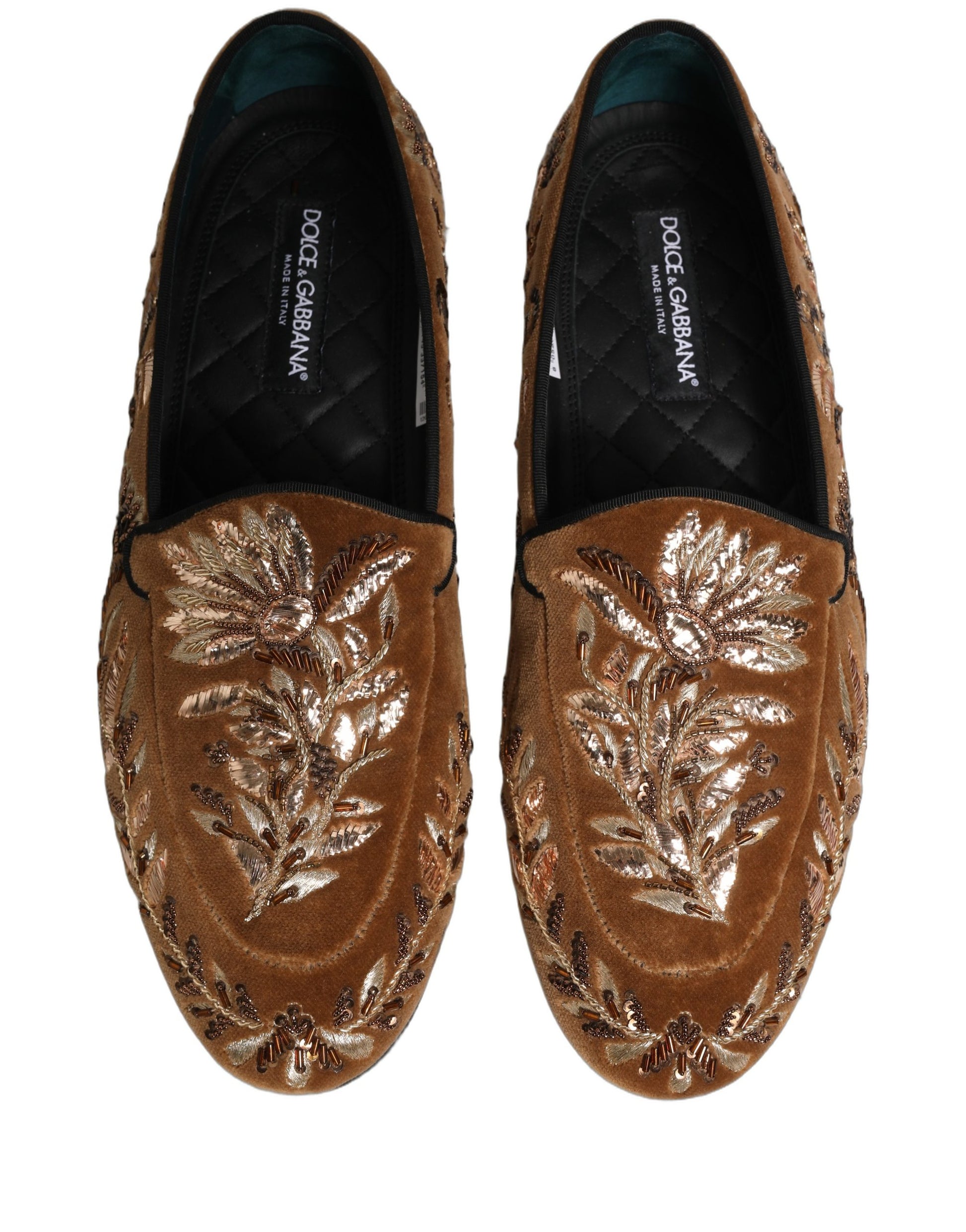 Dolce & Gabbana Brown Slip On Loafers for Men additional view