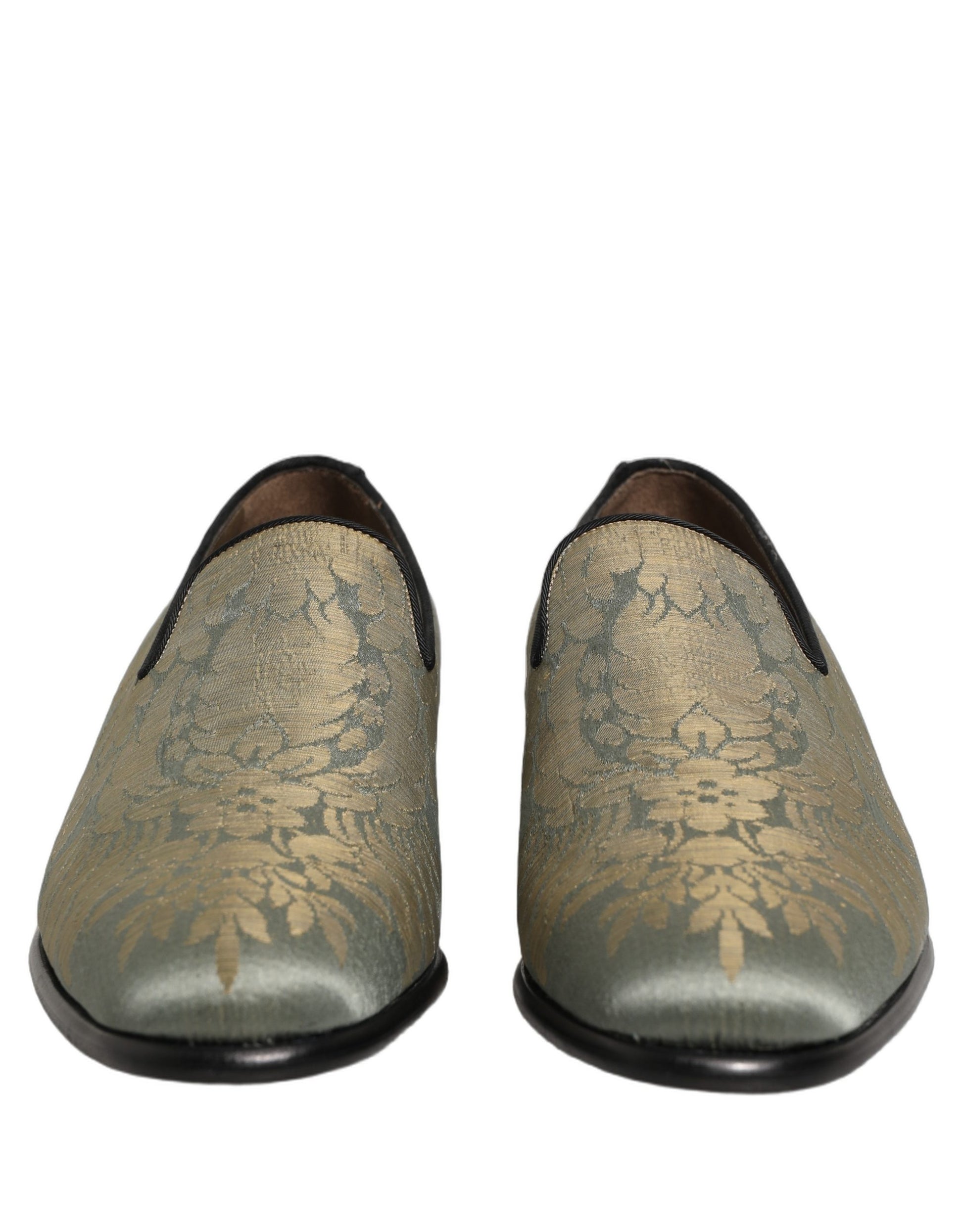 Dolce & Gabbana Gold Slip On Loafers for Men detail view
